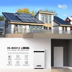 Hegel Duvar Tipi LiFePO4 Lityum Akü 100Ah 5KWH 51.2V