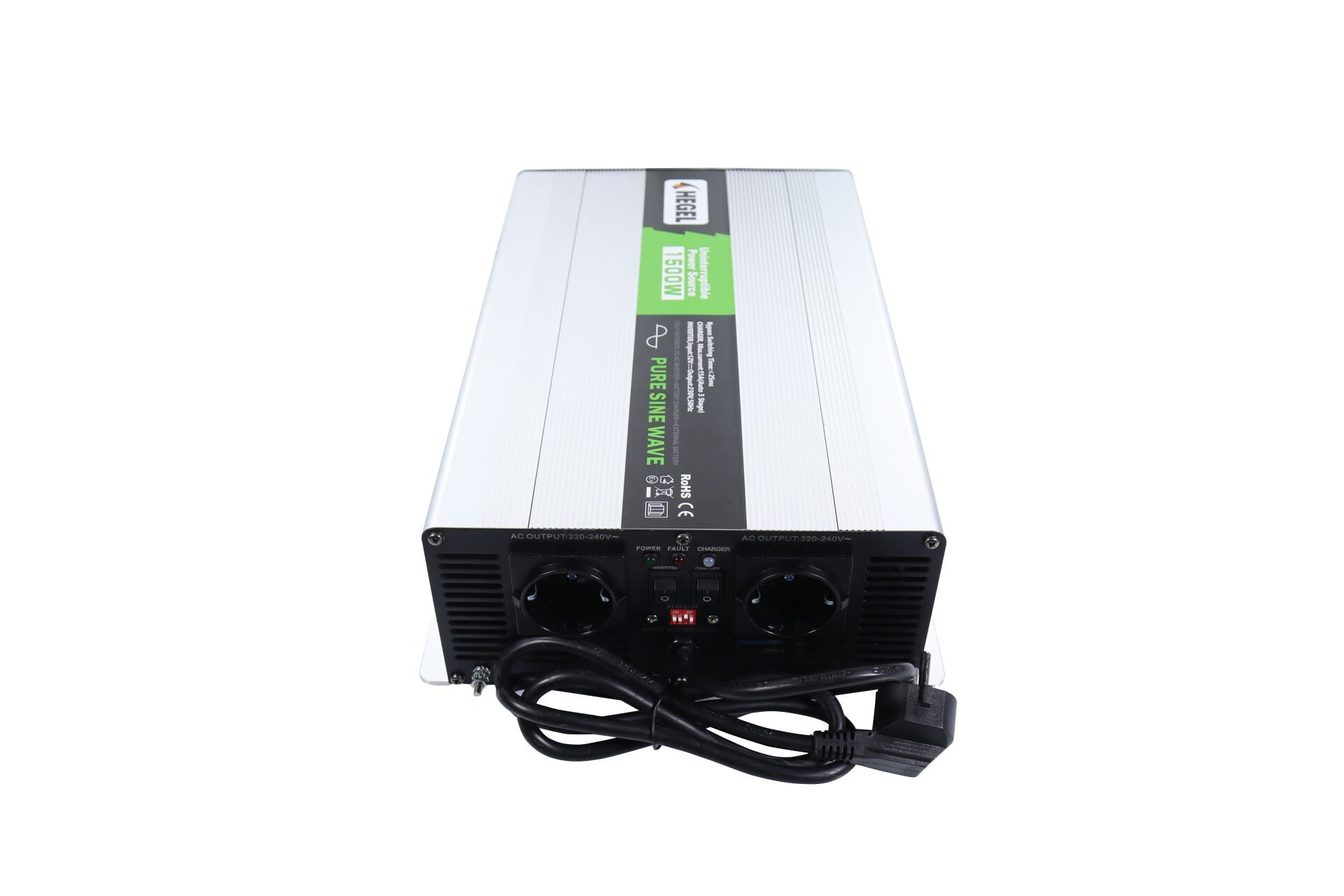 Hegel - 1500 Watt 12 Volt Tam Sinüs İnverter AC 220V Şarjlı